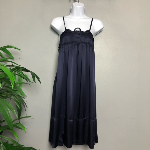 See By Chloe Dresses & Skirts - See by Chloe Silk Mini Dress in Blue Size 2